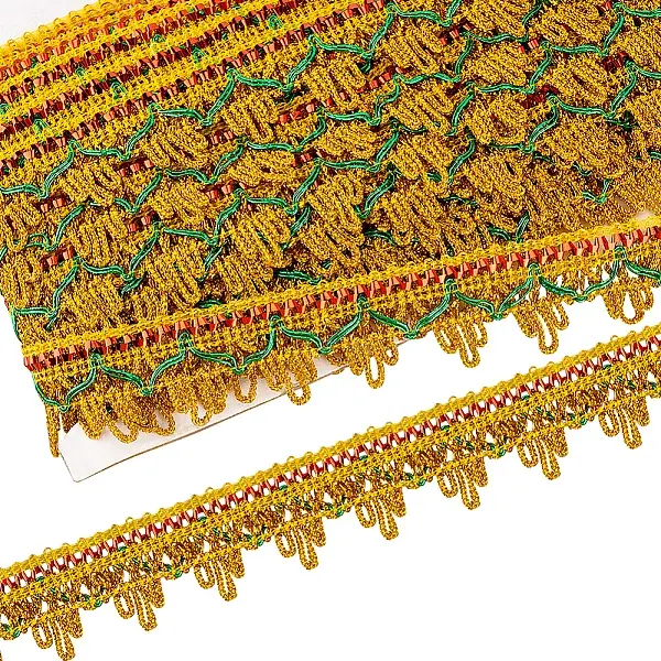 Metallic Polyester Lace Ribbon