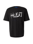 HUGO Tričko 'Namerix'  čierna / biela