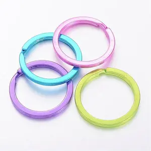 Mixed Electroplated Iron Split Key Rings