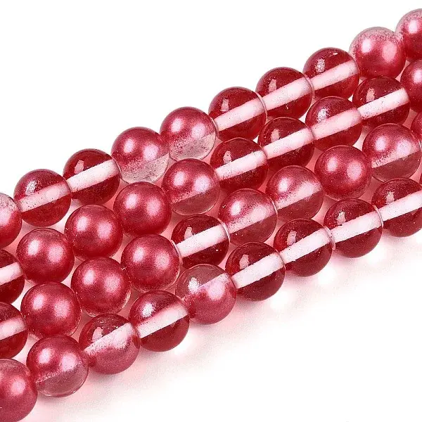 Baking Paint Transparent Glass Beads