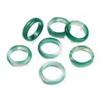 Dyed & Heated Natural Striped Agate/Banded Agate Finger Rings for Women