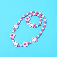 Plastic & Wood Beaded Necklaces & Beaded Bracelets Sets