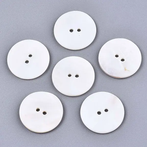 2-Hole Freshwater Shell Buttons