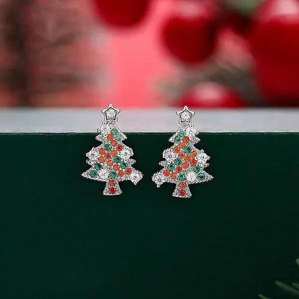 925 Sterling Silver Cubic Zirconia Stud Earrings