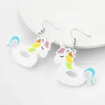Alloy Acrylic Dangle Earrings