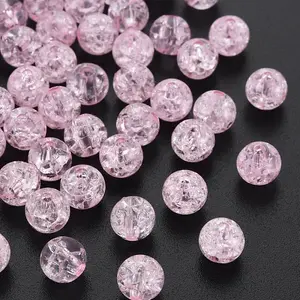 Transparent Crackle Acrylic Beads