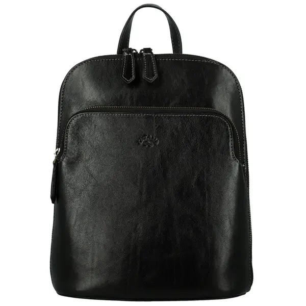 Dámsky kožený batoh čierny - Katana Naira