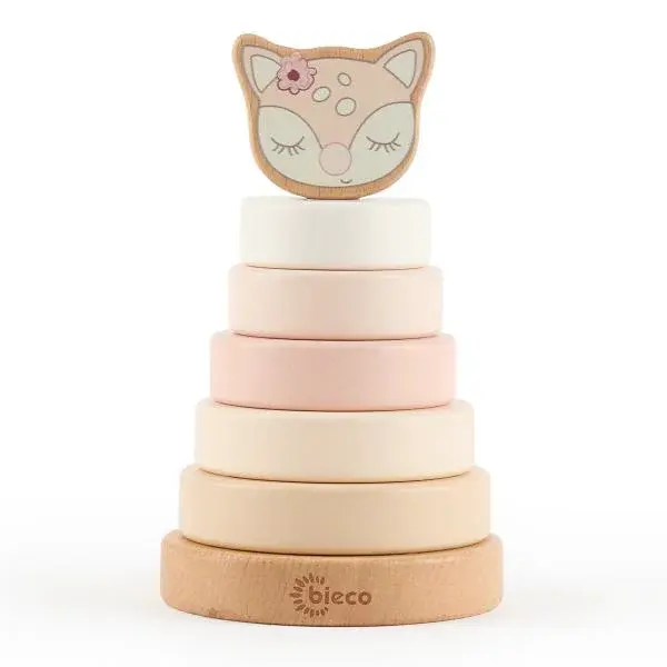 Bieco - Dřevěná stohovací věž - jelenček Ella