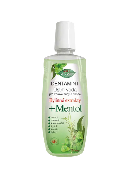 BIO BIONE Dentamint ústní voda Mentol 500 ml