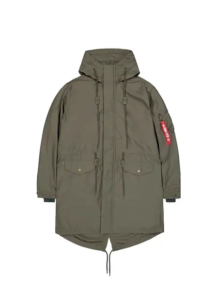 ALPHA INDUSTRIES Prechodná bunda  kaki / červená / biela