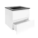 Kúpeľňová skrinka s umývadlom SAT B-Way 59x50x45 cm biela lesk BWAY260WU4B