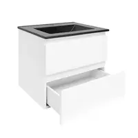 Kúpeľňová skrinka s umývadlom SAT B-Way 59x50x45 cm biela lesk BWAY260WU4B