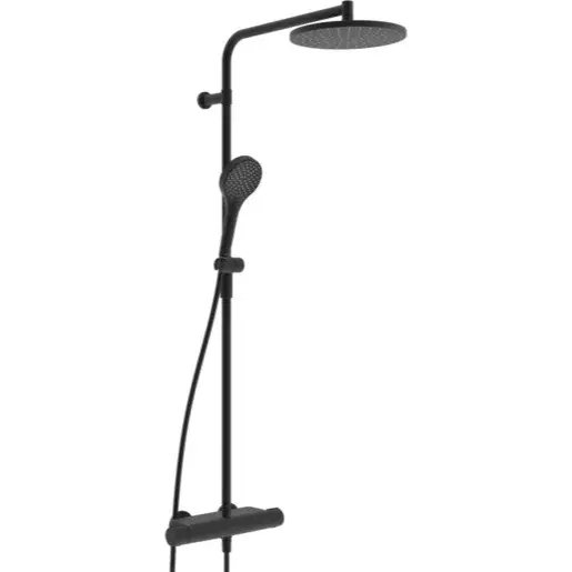 Hansa Viva sprchový systém s termostatickou batériou čierná mat 6515920133