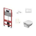 Cenovo zvýhodnený závesný WC set TECE do ľahkých stien / predstenová montáž + WC Ceramia S-Line Pro SIKOTSR0