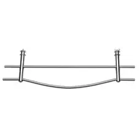 Dvojdržiaky uterákov na radiátory Multi rovné na radiátor chróm MADLORAD259CR