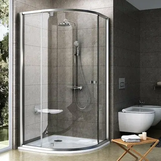 Ravak Pivot sprchový kút štvrťkruh 90x90 cm 37677u00z1 PSKK390TS