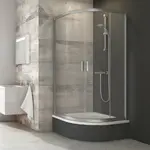 Ravak Blix sprchový kút štvrťkruh 80x80 cm 3b240u40z1 BLCP480SABTS