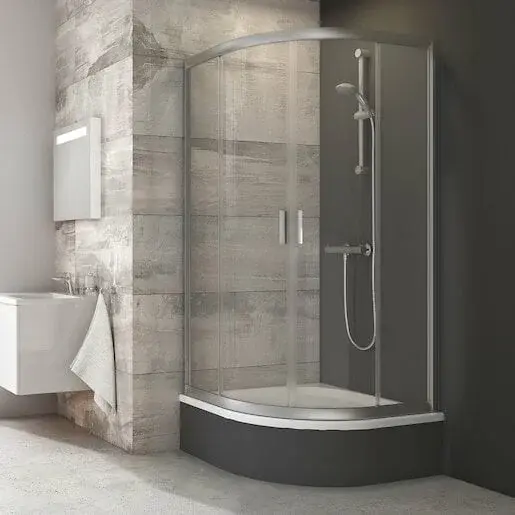 Ravak Blix sprchový kút štvrťkruh 80x80 cm 3b240u40z1 BLCP480SABTS