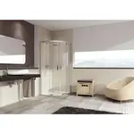 Hüppe Aura elegance sprchový kút asymetrický 100x80 cm 402409.092.322