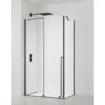 Sprchový kút obdĺžnik 120x80 cm SAT Xmotion PVD Gun metal SATBWIXM120S80GM