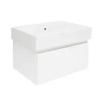 Kúpeľňová skrinka s umývadlom SAT Evolution 58x30x44,8 cm biela matná SATEVO60WMU2