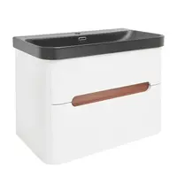 Kúpeľňová skrinka s umývadlom SAT Fusion 77,5x53x45 cm biela matná SATFUSION280WBKM