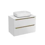 Kúpeľňová skrinka pod umývadlo Naturel Stilla 80x60x45 cm biela STILLAD08057DBI