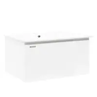 Kúpeľňová skrinka s umývadlom Naturel Ancona 100x45x46 cm biela ANCONA2100DVB