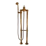 Vaňová batéria RAV Slezák LABE so sprchovacím setom 150 mm stará mosadz L550.5/2SM