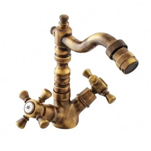 RAV SLEZÁK Morava bidetová batéria s otočným ramienkom stará mosadz mk320.5/9sm MK320.59SM