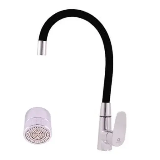 RAV SLEZÁK Amur drezová batéria so silikónovým ramienkom čierna / chróm am719.0/11c AM719.011C