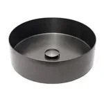 Umývadlo na dosku vo farbe gun metal SAT Aurum 38x38 cm bez prepadu SATAUR3838BGM