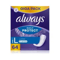Always Dailies intimky Daily Protect Large 0% perfume, Giga Pack 64 ks