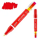 Stavebný popisovač olejový červený