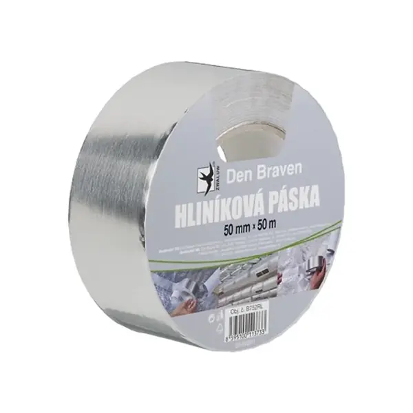 Hliniková páska 50mmx50m střibrná