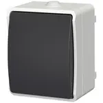 Zvončekový spínač AQUA PLUS IP54 grey 40112