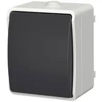 Zvončekový spínač AQUA PLUS IP54 grey 40112