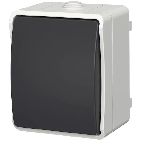 Zvončekový spínač AQUA PLUS IP54 grey 40112