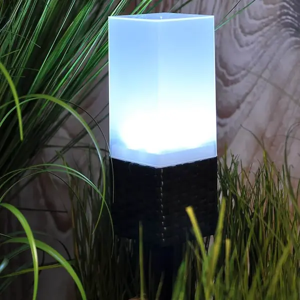 Solárna lampa  4 LED 42 cm 3050S ratan