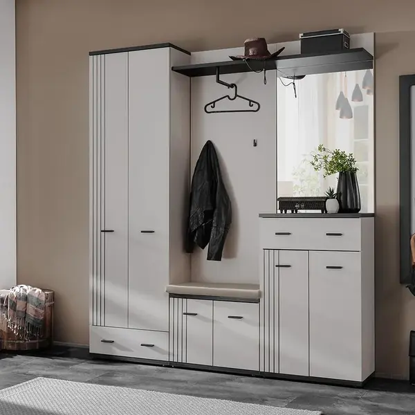 Predsieňový nábytok Hugo III Cc Hg3+P2 Vankúš Kašmír/Čierna