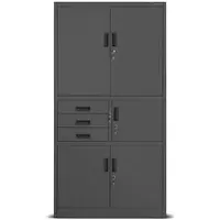 Kancelárska skriňa Filip II kovová antracit