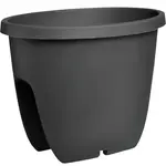 Truhlík Balconia na zábradlie plast antracit 30 cm