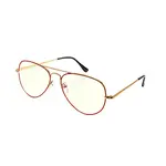 Glassa Brýle na počítač proti modrému světlu PCG 09 +0,50 červeno-zlaté