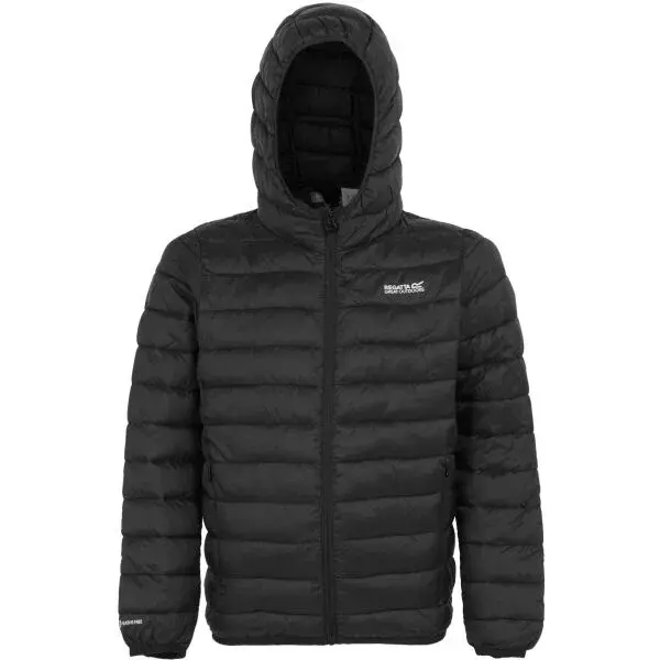 REGATTA OUTDOORS MARIZION JR Detská bunda, čierna, veľkosť 7-8Y
