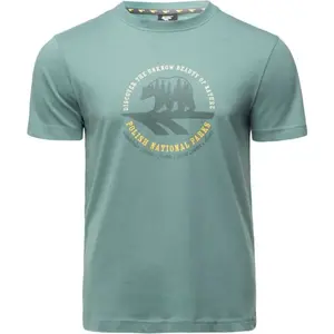 Hi-Tec HORAL Pánske bavlnené tričko, zelená, veľkosť