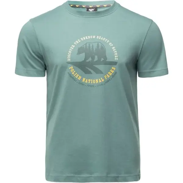 Hi-Tec HORAL Pánske bavlnené tričko, zelená, veľkosť