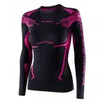 Dámské funkční triko Brubeck Dry s dlouhým rukávem Black/Fuchsia M
