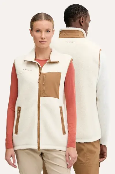 Outdoorová vesta Mammut Miracle béžová barva, 1014.05671