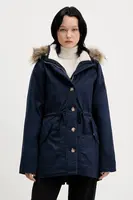 Bunda Hollister Co. tmavomodrá barva, zimní, KI344-5053-200