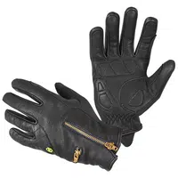 Dámské kožené moto rukavice W-TEC Perchta černá L